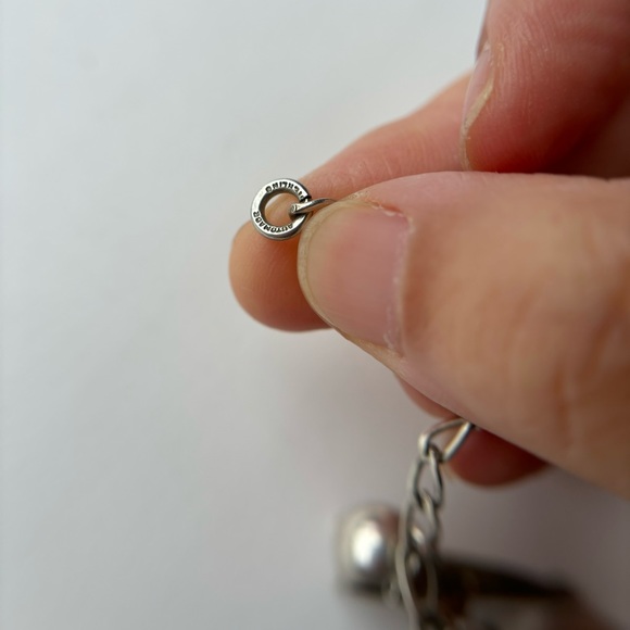 Vintage Charm Bracelet Sterling signed Automade Estate Jewelry - Picture 9 of 9